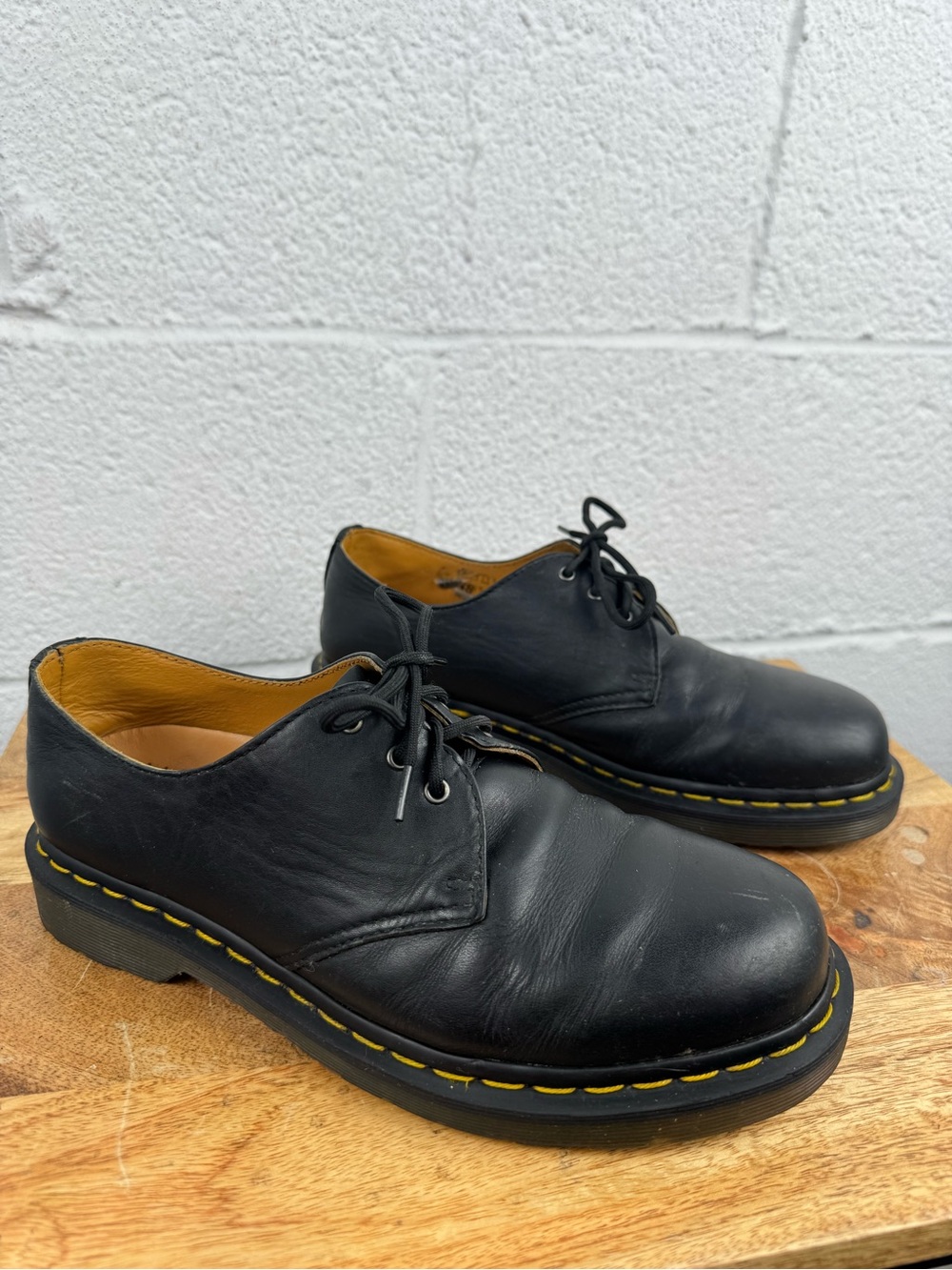 Dr. Martens 1461 3-Eye Oxford Shoes Black Smooth Leather Women’s 8 / EU 39